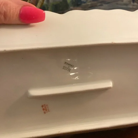 Vintage Limoges France celery platter dish